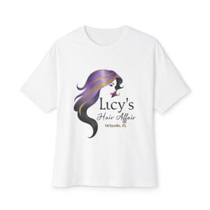 Lucy’s Hair Affair Signature Logo Tee — Boxy Fit (Orlando, FL)